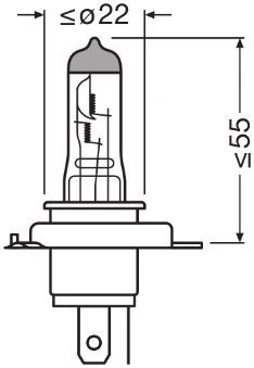 Bec H4 OSRAM Ultra Life 64193 12V 60/55W Durata Extinsa - Img 3