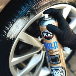 K2 Bold 600ml Spray Luciu Anvelope si Intretinere Cauciuc Wet Look Protectie UV - Img 3
