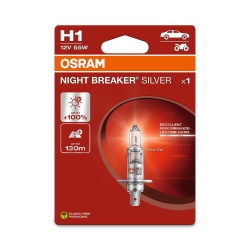 Bec H1 OSRAM Night Breaker Silver +100% 12V 55W – Lumina Alba Puternica