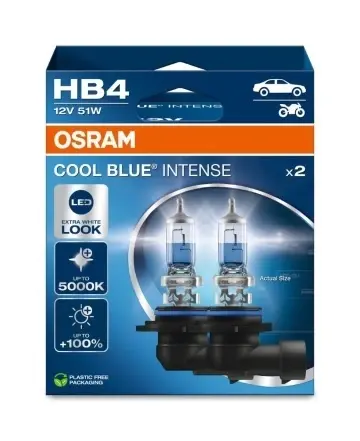 Set 2 Becuri HB4 OSRAM Cool Blue Intense NextGen 5000K 12V 51W