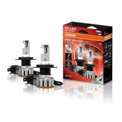 Set 2 LED-uri H4 OSRAM Night Breaker LED Start +230% 6000K – Street Legal cu Omologare RAR