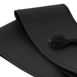 Husa Volan Piele Naturala cu Snur Negru 39-40 cm – Universala