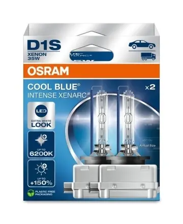 Set 2 Becuri Xenon D1S OSRAM Xenarc Cool Blue Intense 66140CBN 6200K