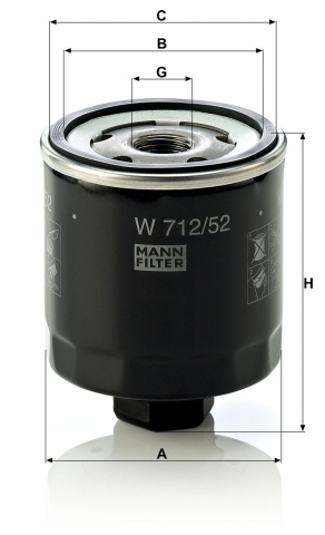 Filtru ulei Mann-Filter W 712/52 - Img 3