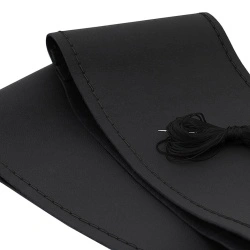 Husa Volan Piele Naturala cu Snur Negru 37-38 cm – Universala