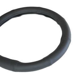 Husa Volan Piele Naturala Negru 35-36 cm – Universala - Img 2