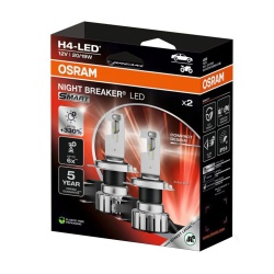 Set 2 LED-uri H4 OSRAM Night Breaker LED Smart 6000K – Street Legal cu Omologare RAR