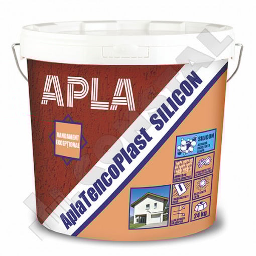 TENCUIALA DECORATIVA GATA COLORATA APLA TENCOPLAST CU SILICON 24 KG SC15