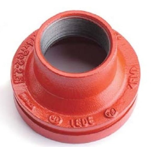 REDUCTIE CANELATA CONCENTRICA FILETATA ROSIE DN 125 X DN 65
