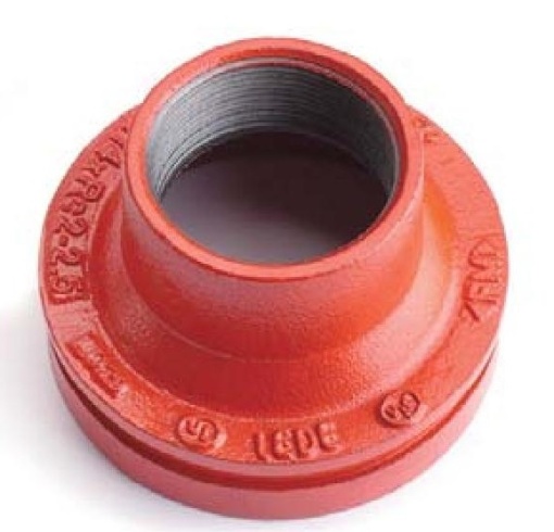 REDUCTIE CANELATA CONCENTRICA FILETATA ROSIE DN 100 X DN 80