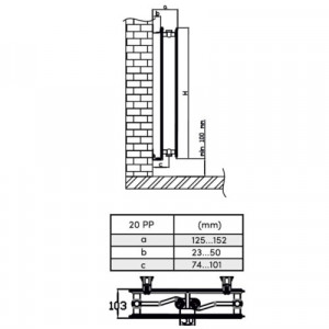 RADIATOR VERTICAL 500 X 1400 TIP20 PANOU EURAD-PLUS - Img 3