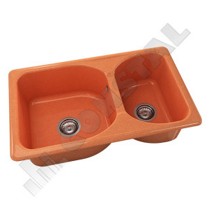 CHIUVETA COMPOZIT FAT CU DOUA CUVE 80Х49Х21 - Img 1