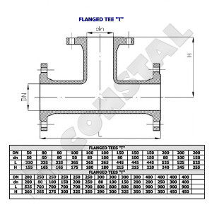 TEU FONTA REDUS CU FLANSE DN 300 X 80 PN 10 - Img 2