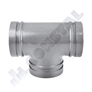 TEU CANELAT ZINCAT PENTRU MONTAJ RAPID DN50 / 60.3 - Img 2