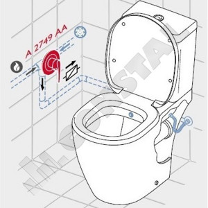 VAS WC IDEAL STANDARD CONNECT CU FUNCTIE BIDEU E781801 - Img 2