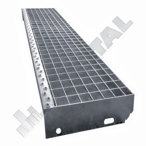 TREAPTA METALICA ZINCATA FORTE 30X3 / 1000X240 MM / TIP 33X33 - Img 2
