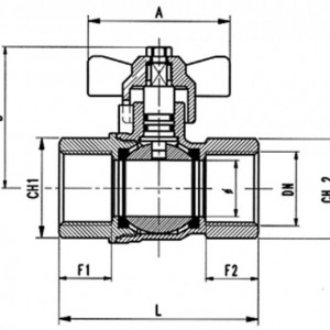 ROBINET SFERA GAZE 3/4 TOLI FI-FI AIRAGA 331F - Img 2