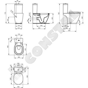 VAS WC IDEAL STANDARD CONNECT E803601 - Img 3