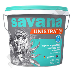 Vopsea lavabila Savana unistrat 4L - un singur strat