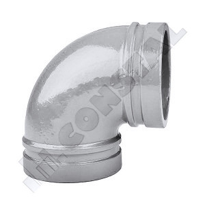 COT CANELAT ZINCAT PENTRU MONTAJ RAPID 90° DN65 / 76.1 - Img 2