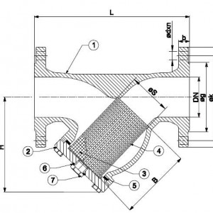 FILTRU RETINERE IMPURITATI TIP Y PN 16 DN 200 - Img 2