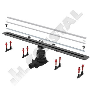 RIGOLA DUS INOX CONFLUO SLIM 300