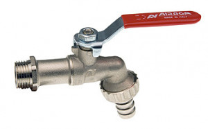 ROBINET APA DUBLU SERVICIU 3/4 TOLI CU PORT FURTUN AIRAGA 248/A - Img 1