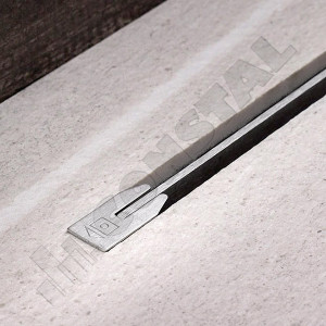 RIGOLA DUS INOX CONFLUO SLIM 450