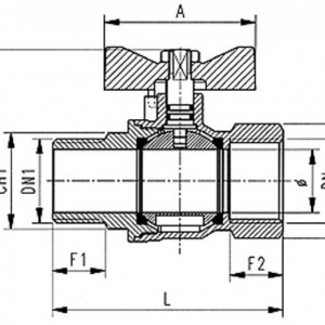 ROBINET SFERA GAZE 3/4 TOLI FI-FE AIRAGA 333F - Img 2