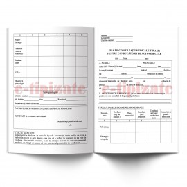 Fisa de consultatii medicale tip A-B pentru conducatorii de autovehicule - A4