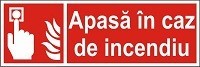 Indicator "Apasa in caz de indendiu" - model 3 A5