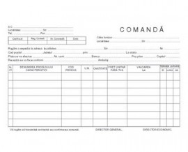 Comanda formular A4