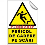 Pericol de cadere pe scari