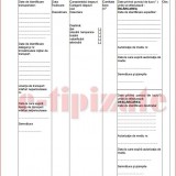 Formular de incarcare - descarcare deseuri nepericuloase A4