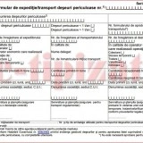 Formular de expeditie transport deseuri periculoase A5