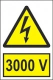 Indicator "3000 V" A4