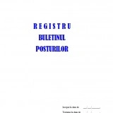 Registru Buletinul Posturilor - 25 file