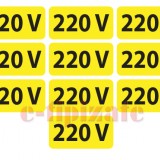 Etichete prize 220V - set 10 buc autoadezive - Img 2