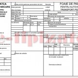 Foaie de parcurs auto transport persoane A4