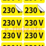 Etichete prize 230V - pe suport A4