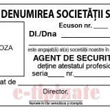 PACHET PROMOTIONAL - Ecuson agent de securitate complet (cu port ecuson si clips) - Img 2