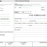 Aviz psihologic A5 autocopiativ -3 exemplare