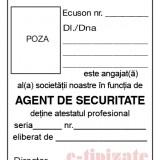 PACHET PROMOTIONAL - Ecuson agent de securitate complet (cu port ecuson si clips) - Img 3