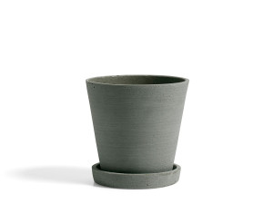 Flowerpot with Saucer - Green [DEMO]