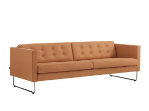Madison Three Seater Sofa - Sled Base - Leather [DEMO]