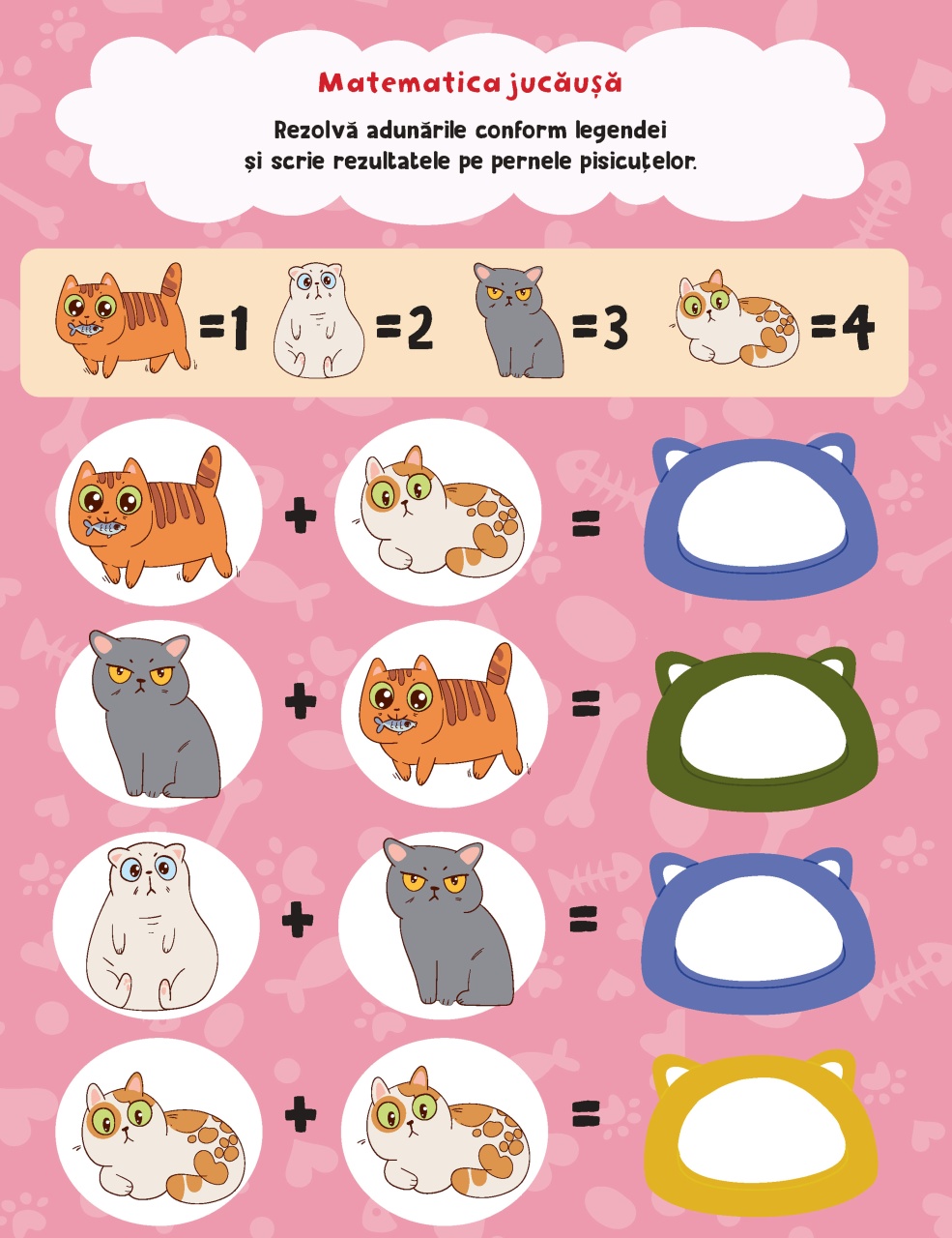 Pisicile jucăuşe - stickere pufoase - 3 | YEO