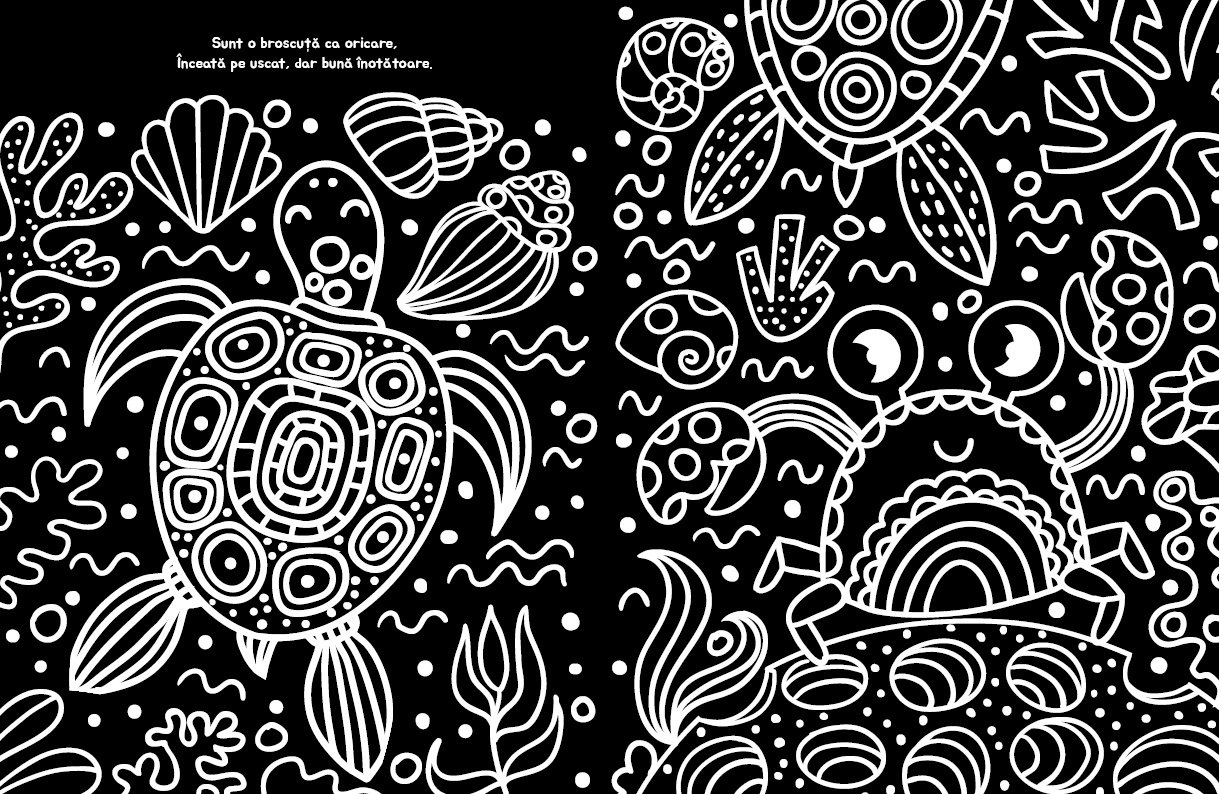 Animale marine - Recitam si coloram - 1 | YEO