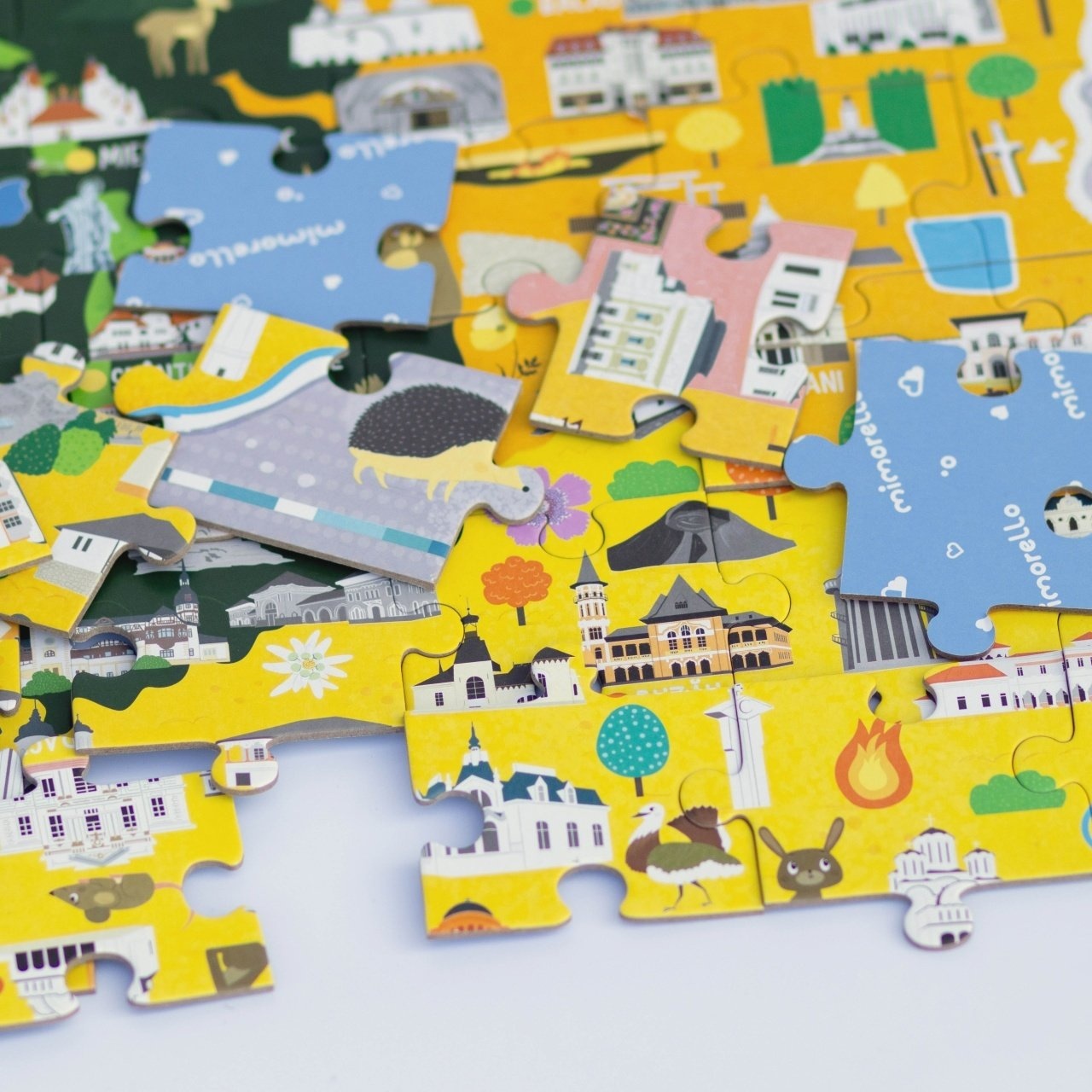 Pachet - Puzzle Mimorello - Harta României - Atlas geografic scolar GRATUIT - 3 | YEO