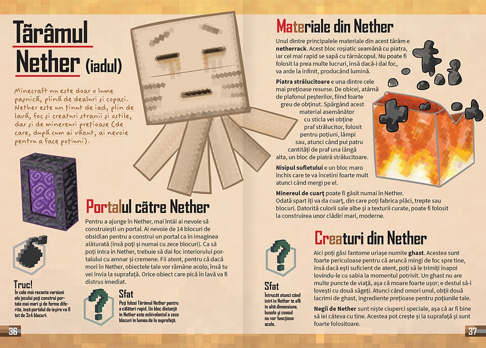 Manualul jucatorului Minecraft 1 - 4 | YEO