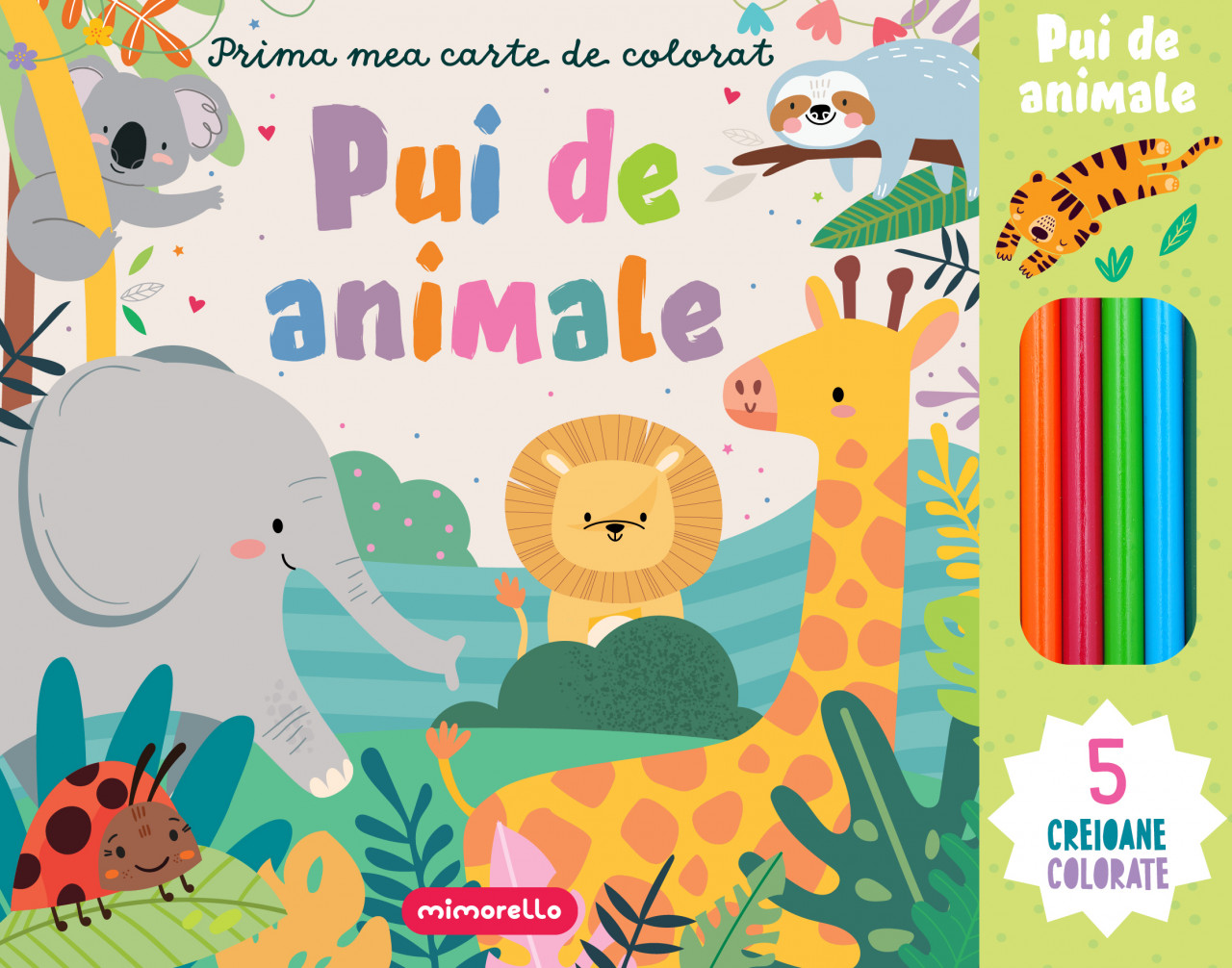 Prima mea carte de colorat - Pui de animale